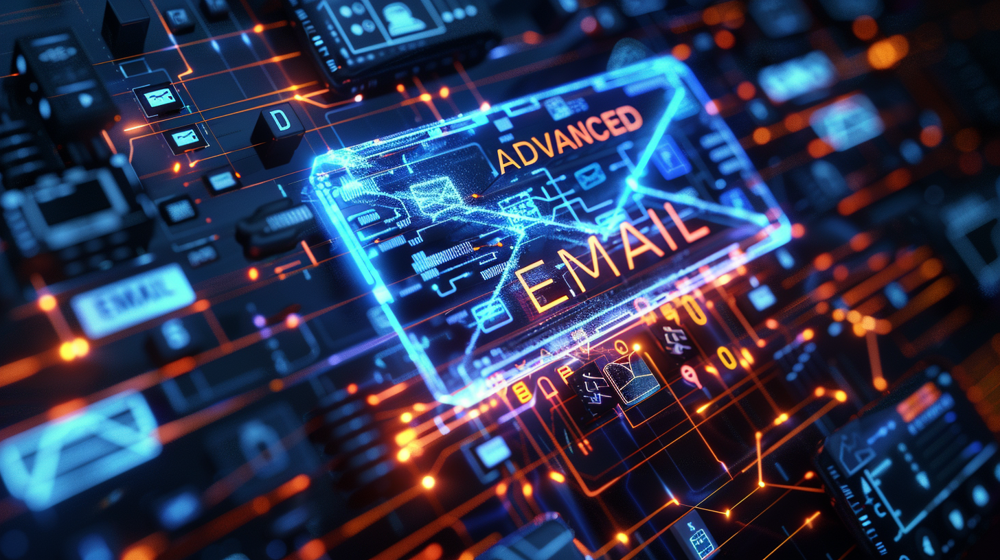 Advanced Reverse Email OSINT concept with network graph and envelope node