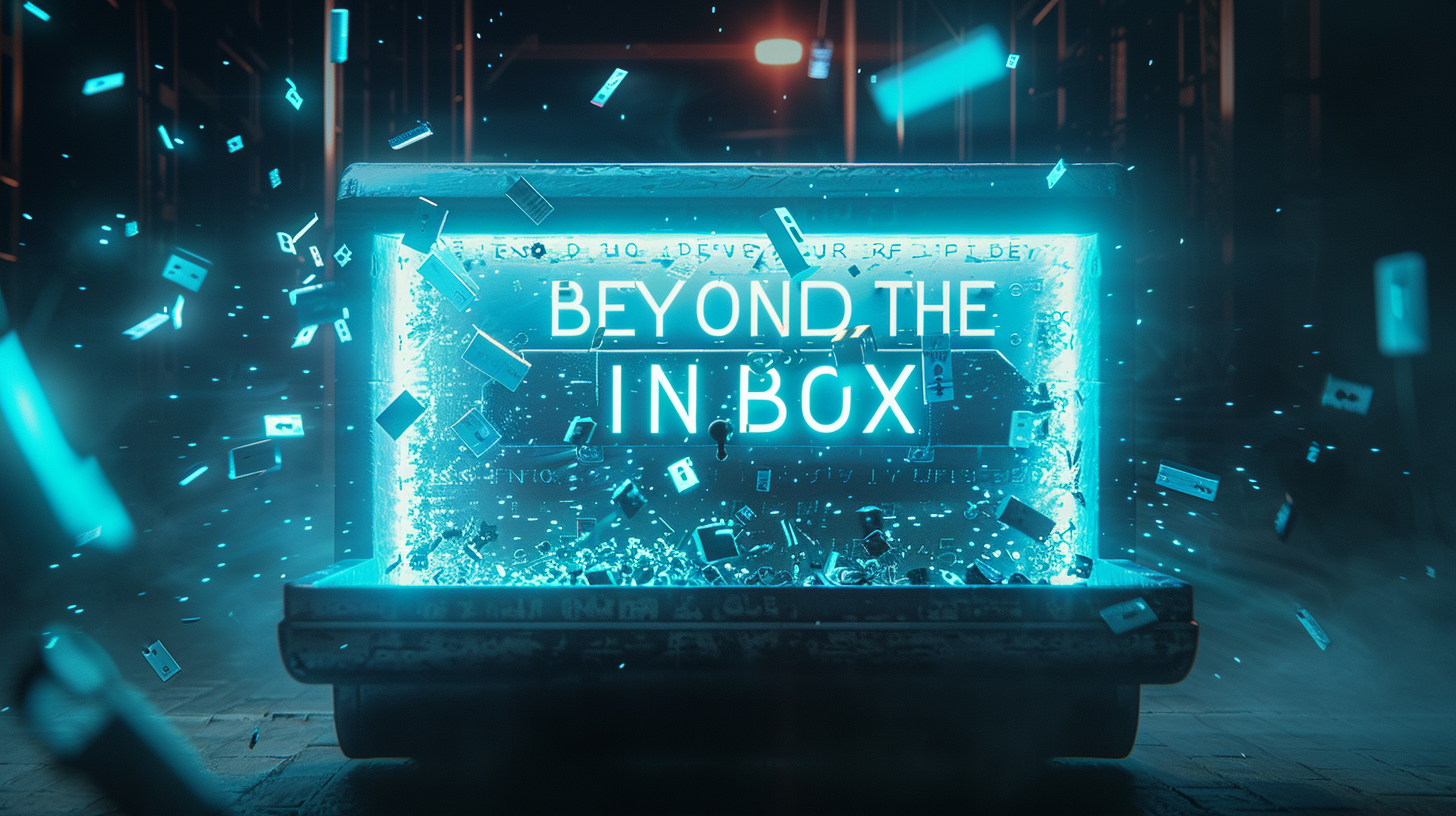 Email OSINT breach analysis concept with digital inbox and security locks