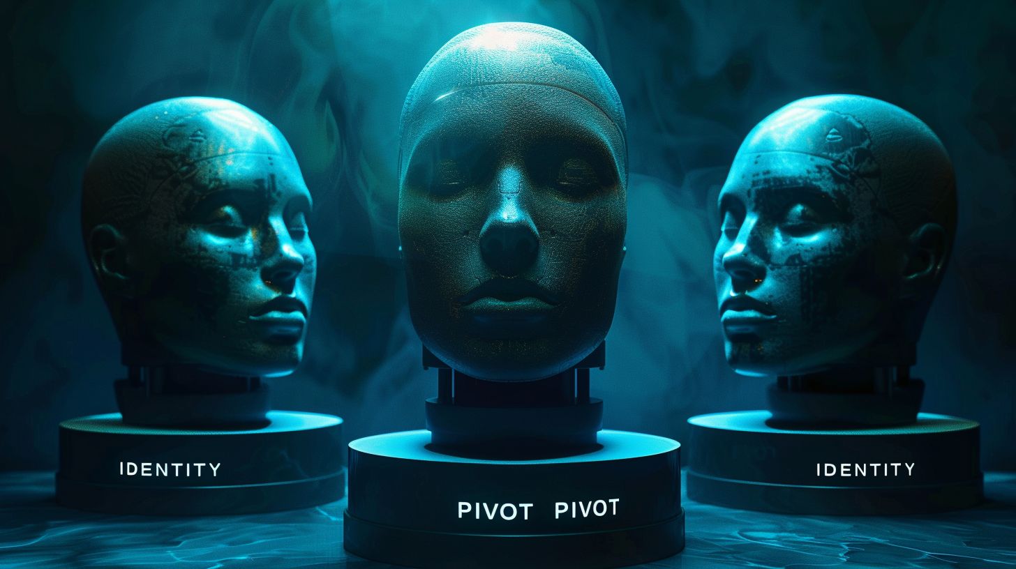 Identity Pivoting OSINT concept showing connected digital personas