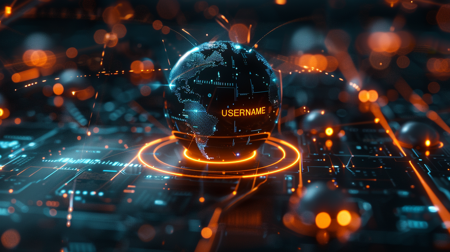 Username Footprint mapping concept showing 3000+ site connections